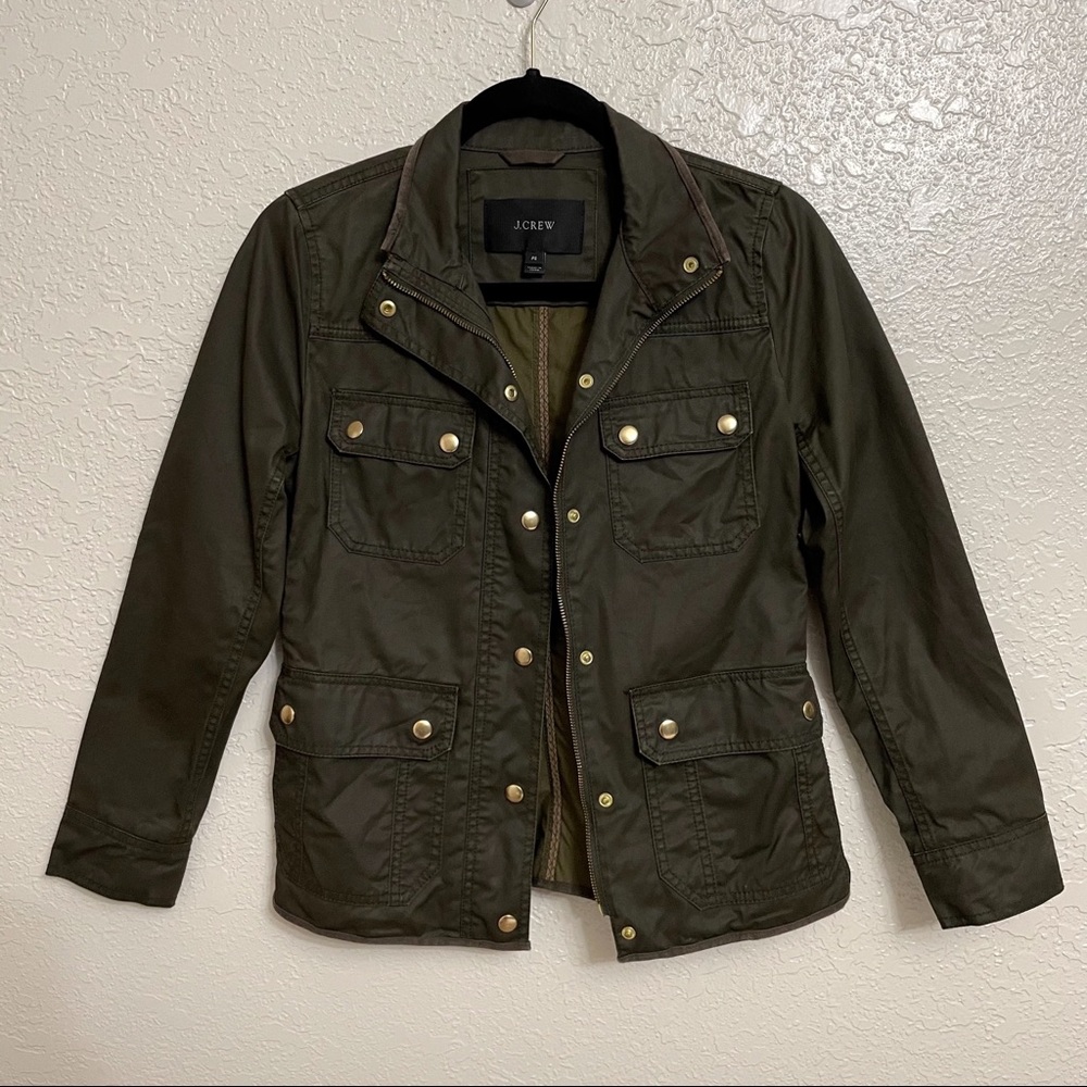 J. Crew Green Downtown Field Jacket